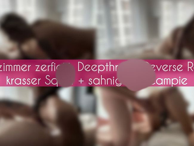 Hotelzimmer zerfi**t: deep***oat, Reverse Cowgirl & krasser Squirt + sahniger cream**e