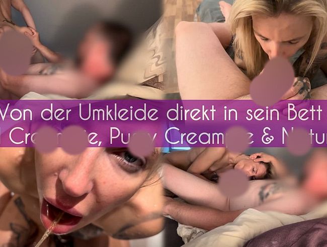 Von der Umkleide direkt in sein Bett - ana* cream**e, Pu**y cream**e und naturs***
