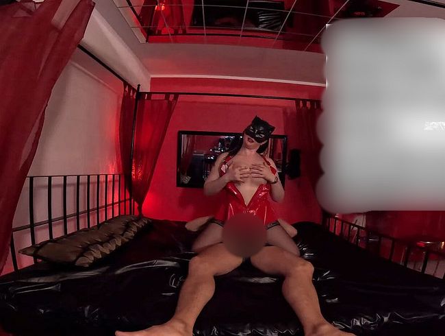 SCHNELL-spri**ER| USER im knallrotem Lack-Dessous ABGEwi**sT!!
